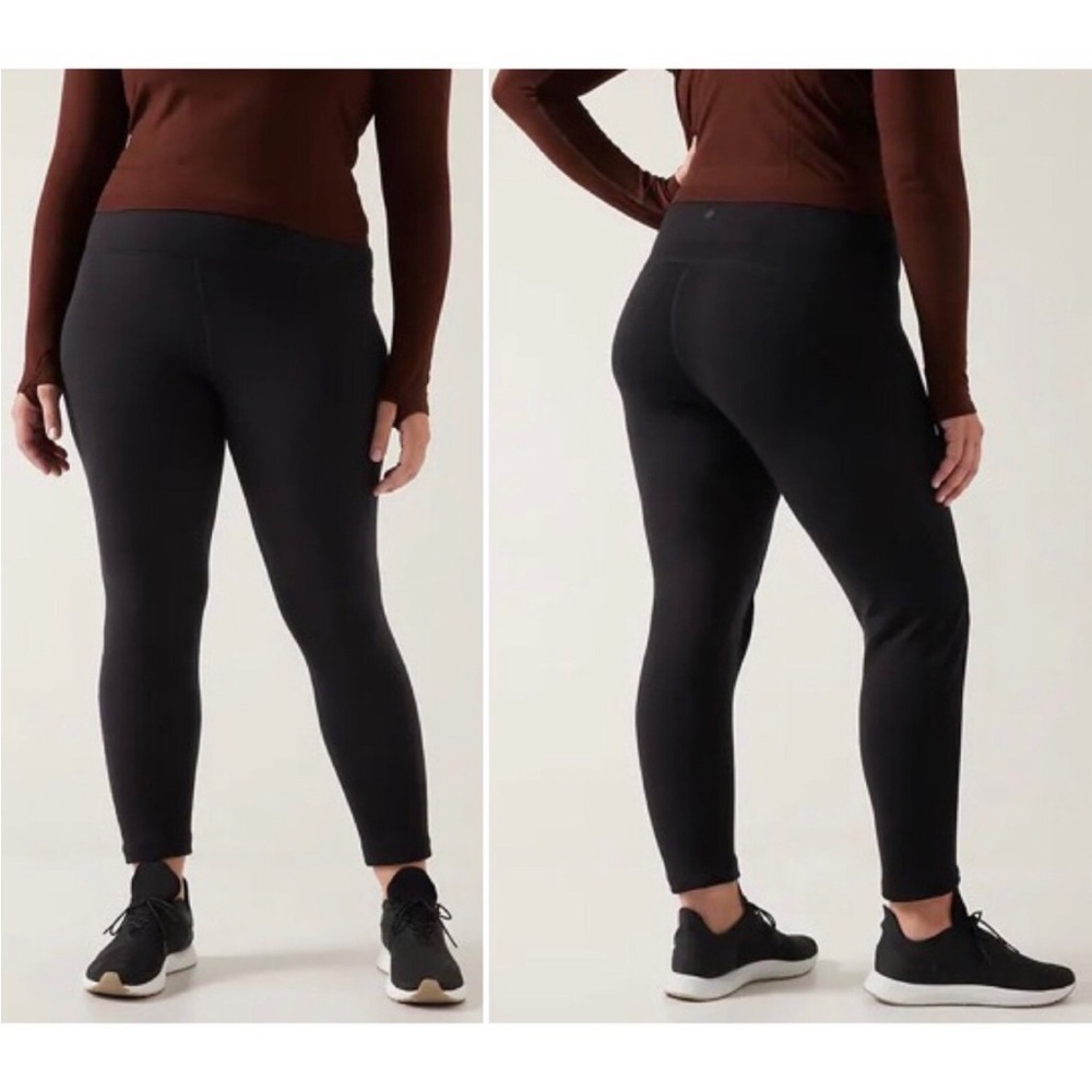 NWT Athleta Altitude Tight in Polartec Power Stretch sz 3X  Black High Rise
